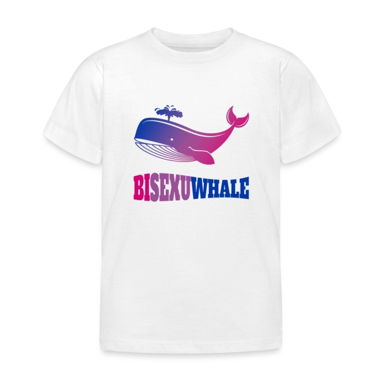bisexuwhale-kinder-t-shirt-weiss