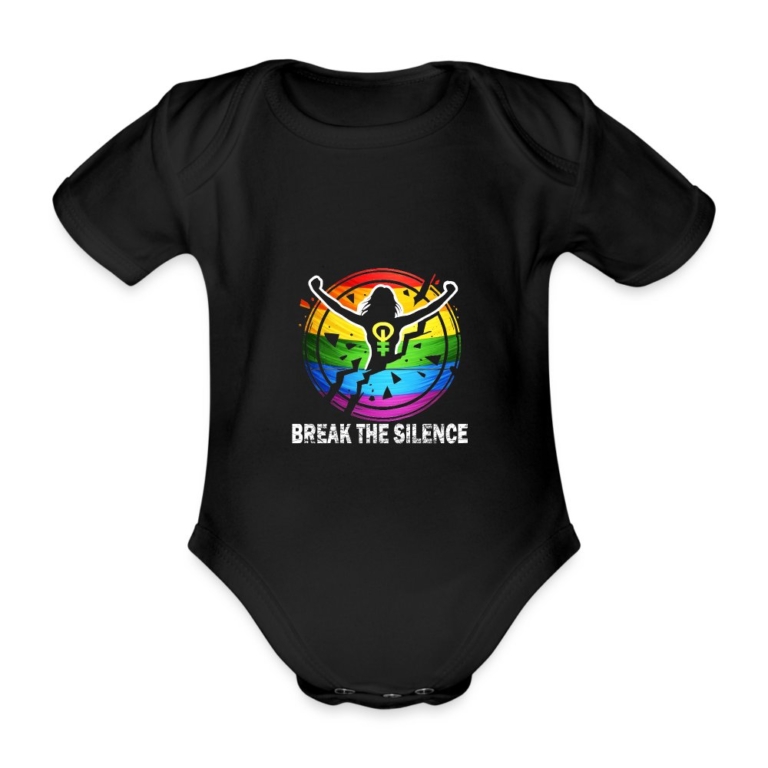 break-the-silence-baby-bio-kurzarm-body-schwarz