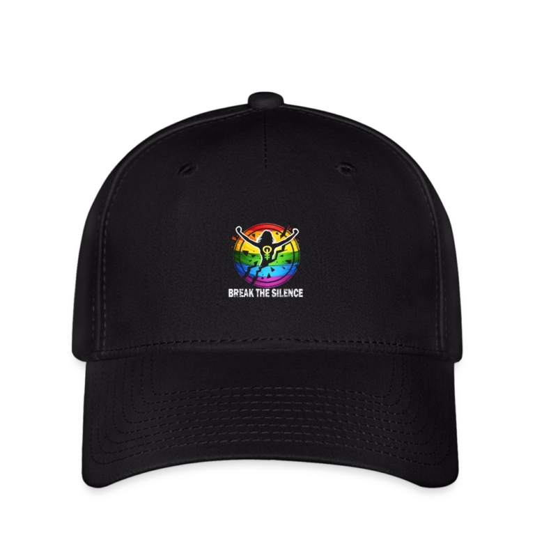 break-the-silence-flexfit-cap-schwarz