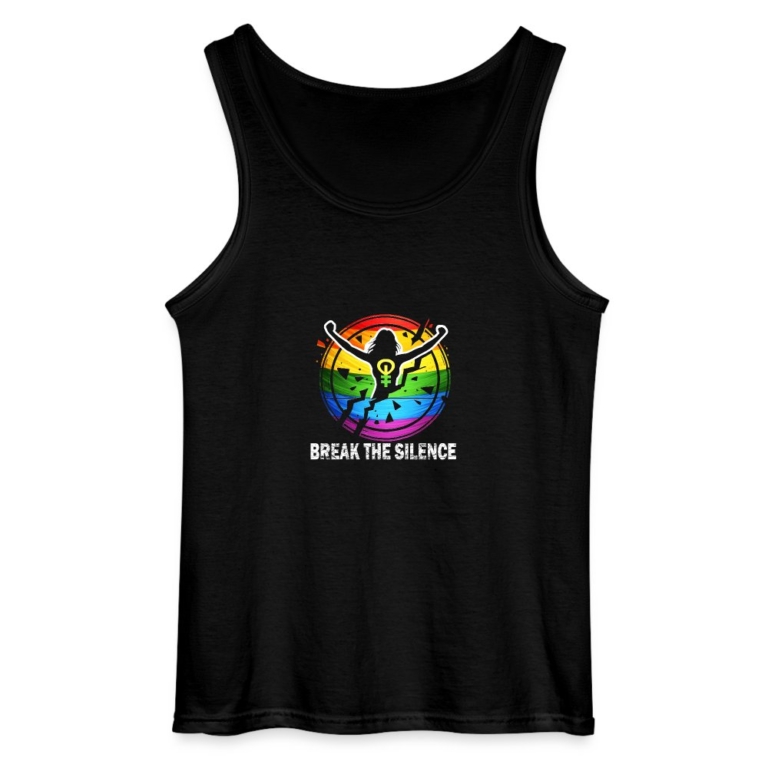 break-the-silence-gildan-maenner-tank-top-schwarz