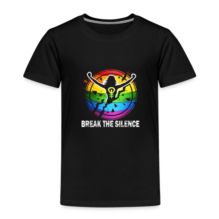break-the-silence-kinder-premium-t-shirt-schwarz