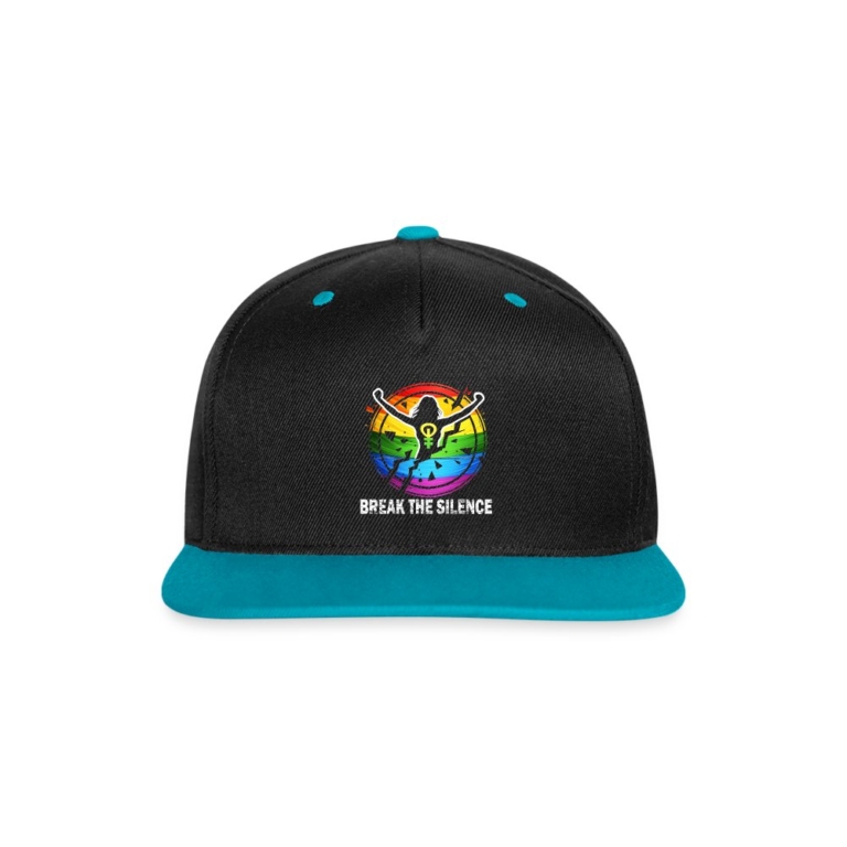 break-the-silence-kontrast-snapback-cap-schwarz-tuerkis