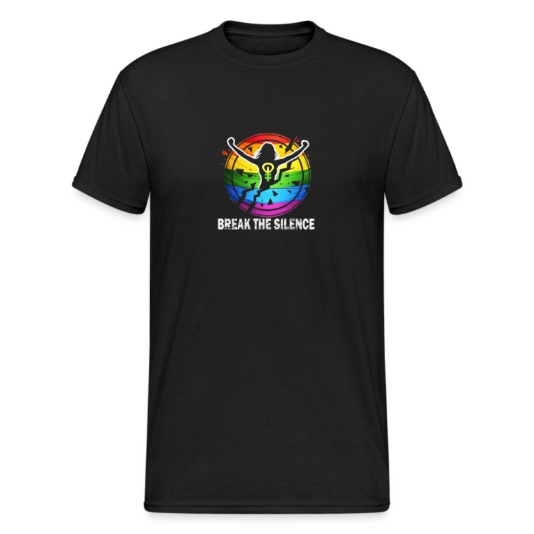 break-the-silence-maenner-gildan-heavy-t-shirt-schwarz