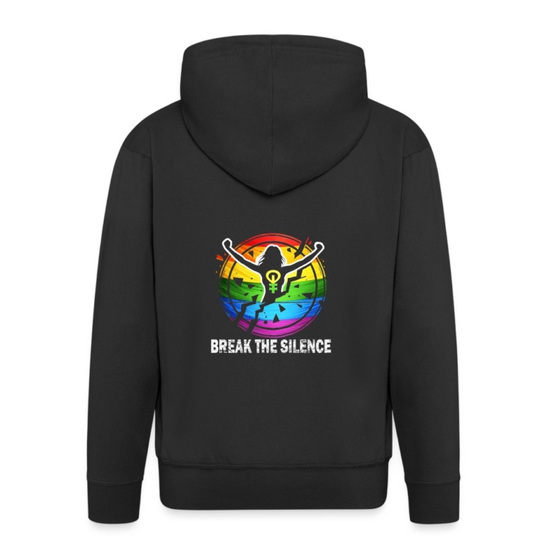 break-the-silence-maenner-premium-kapuzenjacke-schwarz