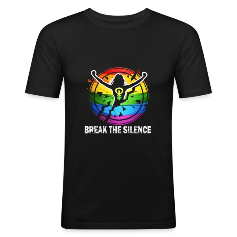 break-the-silence-maenner-slim-fit-t-shirt-schwarz