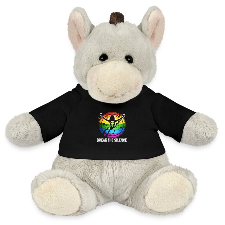 break-the-silence-minifeet-esel-pelle-schwarz