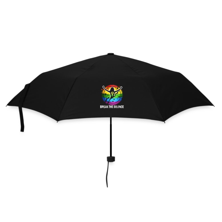 break-the-silence-regenschirm-klein-schwarz