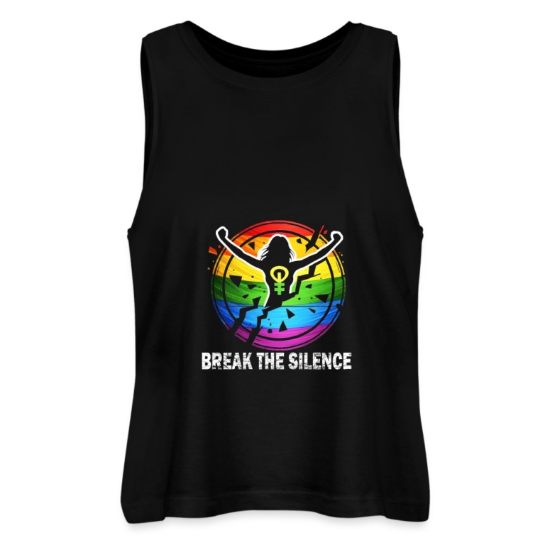 break-the-silence-stanleystella-frauen-cropped-bio-tank-top-dancer-schwarz