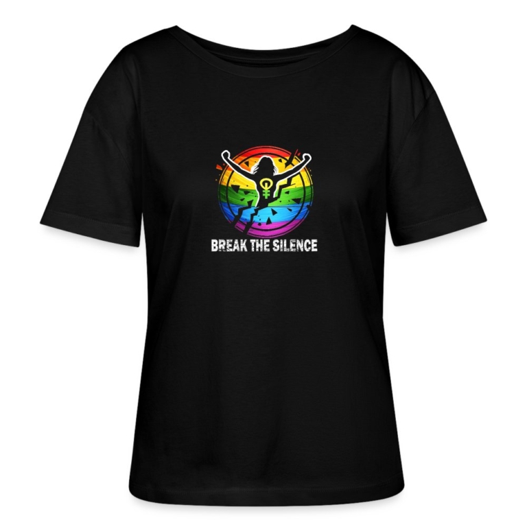 break-the-silence-stanleystella-relaxed-rundhals-frauen-bio-t-shirt-serena-schwarz