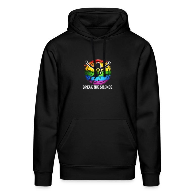 break-the-silence-stanleystella-unisex-bio-hoodie-drummer-schwarz