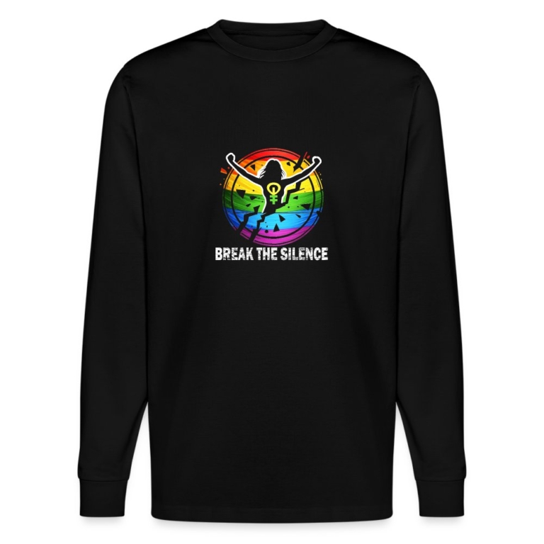 break-the-silence-stanleystella-unisex-bio-langarmshirt-shifts-dry-schwarz