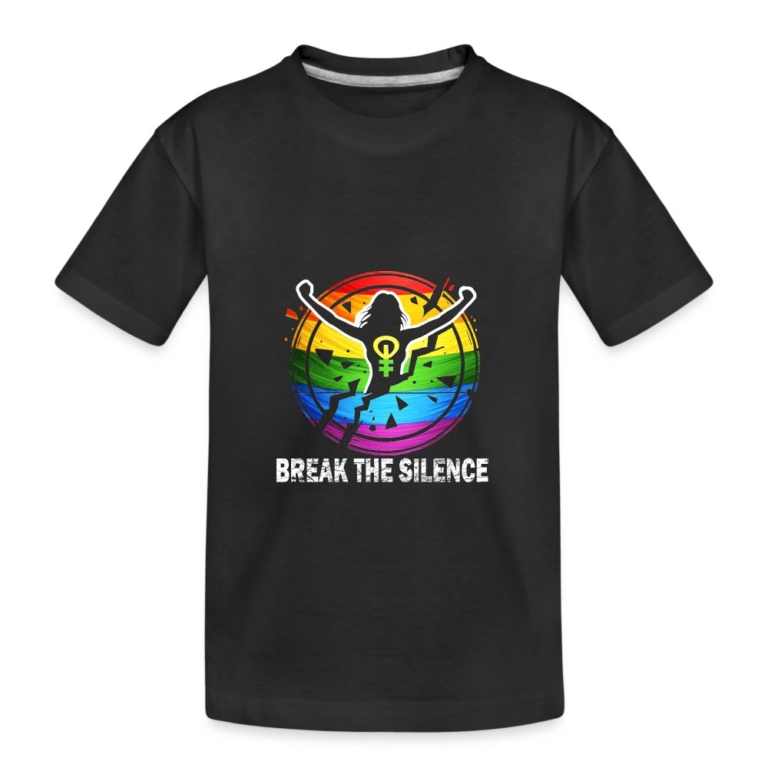 break-the-silence-teenager-premium-bio-t-shirt-schwarz