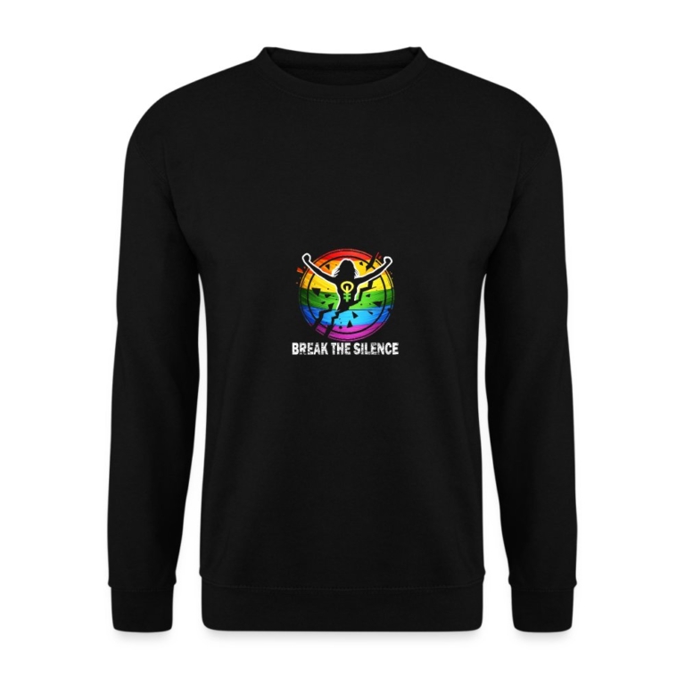 break-the-silence-unisex-pullover-schwarz