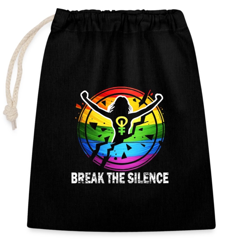 break-the-silence-verschliessbarer-geschenkbeutel-aus-baumwolle-25x30cm-schwarz