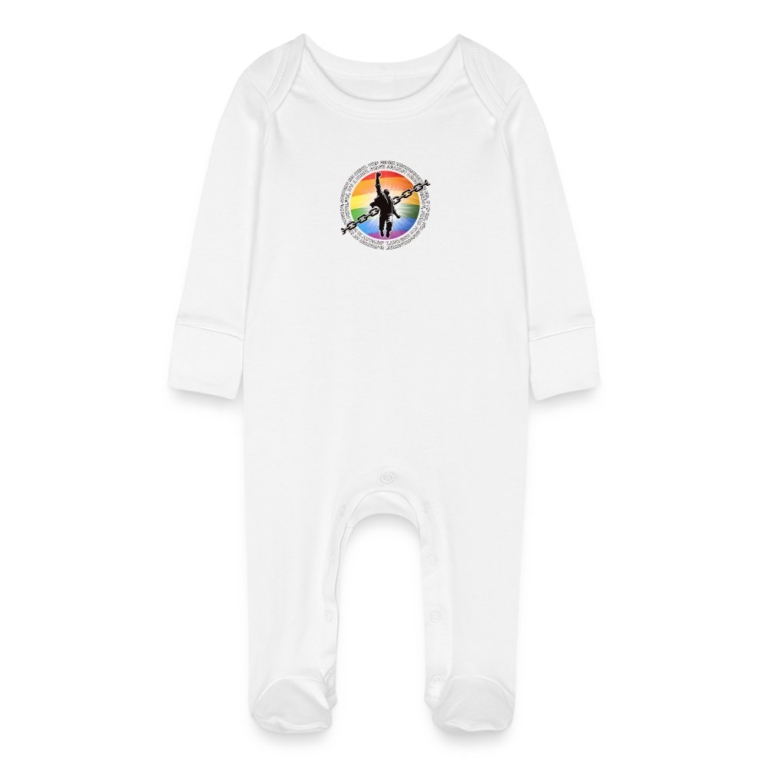 breaking-chains-for-equality-baby-bio-schlafanzug-mit-kratzhandschuhen-weiss