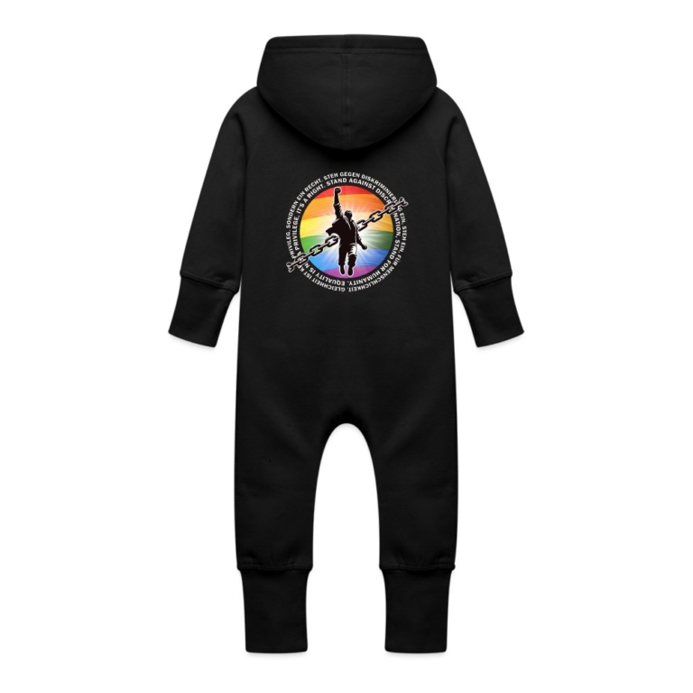breaking-chains-for-equality-baby-bio-sweat-overall-mit-kapuze-schwarz