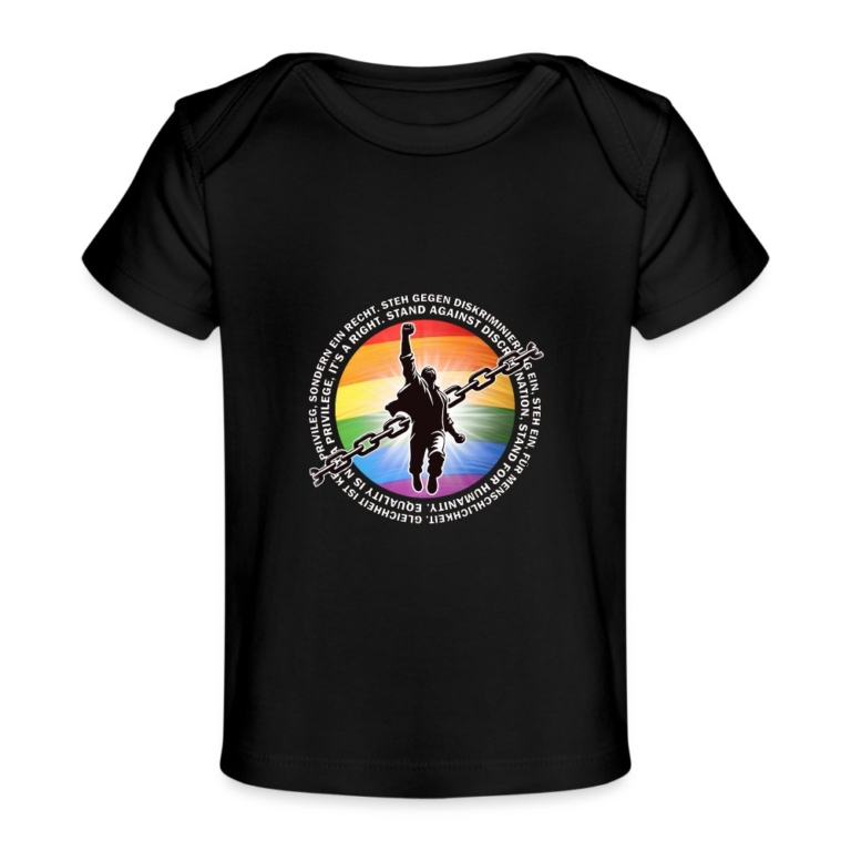 breaking-chains-for-equality-baby-bio-t-shirt-schwarz