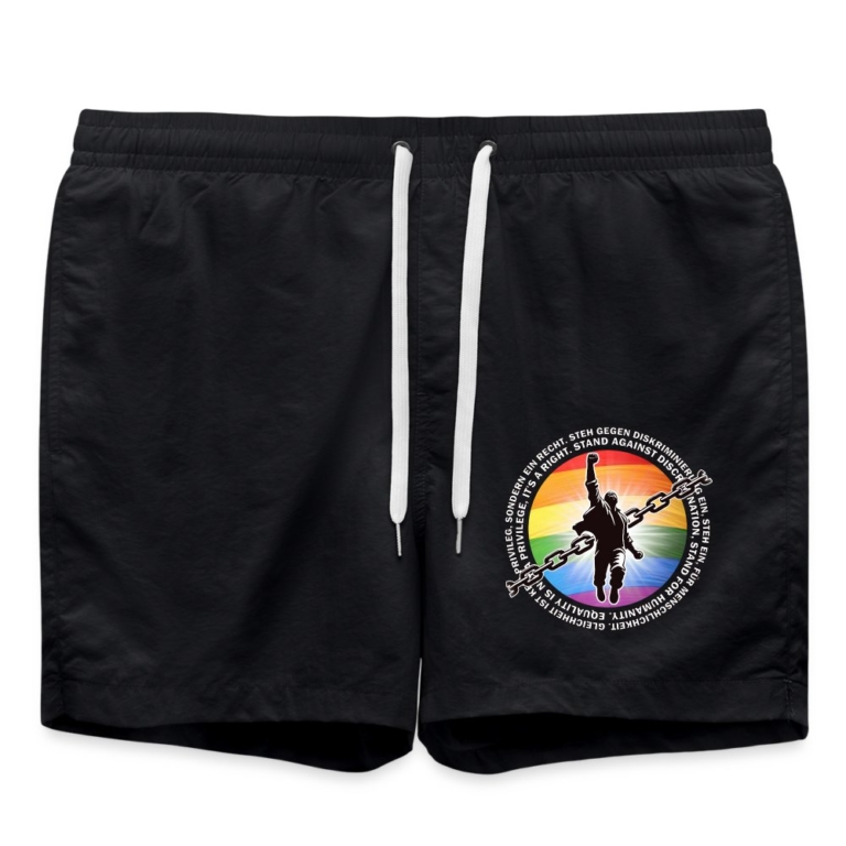breaking-chains-for-equality-badeshorts-schwarz