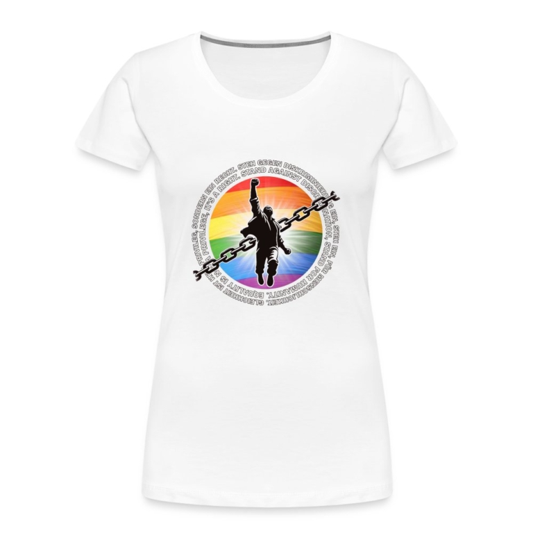 breaking-chains-for-equality-frauen-premium-bio-t-shirt-weiss