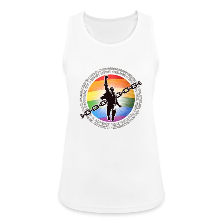 breaking-chains-for-equality-frauen-tank-top-atmungsaktiv-weiss