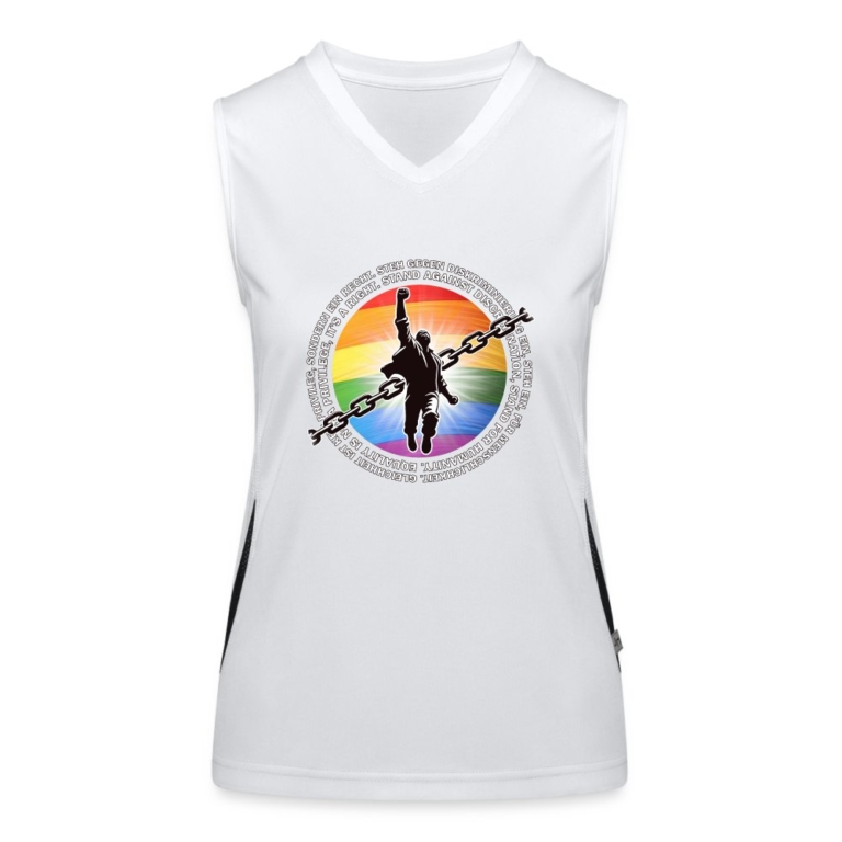 breaking-chains-for-equality-funktionelles-kontrast-tank-top-fuer-frauen-weiss-schwarz