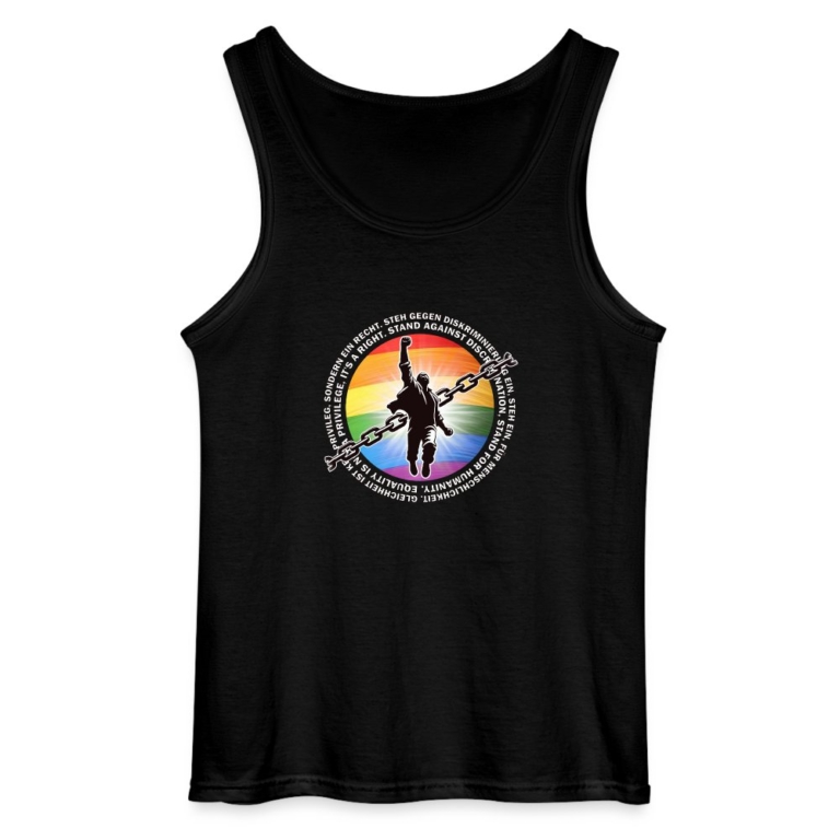 breaking-chains-for-equality-gildan-maenner-tank-top-schwarz