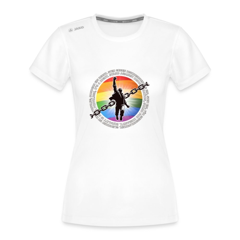 breaking-chains-for-equality-jako-frauen-t-shirt-run-20-weiss
