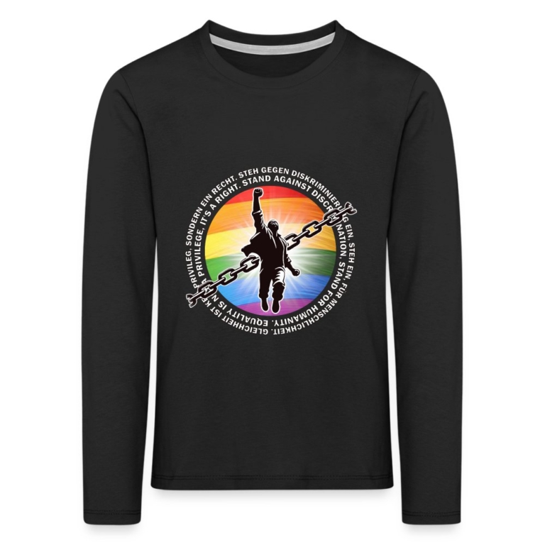 breaking-chains-for-equality-kinder-premium-langarmshirt-schwarz