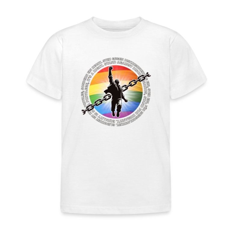 breaking-chains-for-equality-kinder-t-shirt-weiss