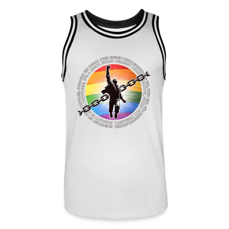 breaking-chains-for-equality-maenner-basketball-trikot-weiss-schwarz