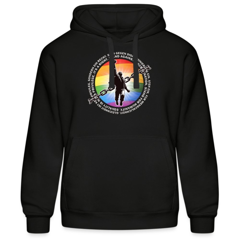 breaking-chains-for-equality-maenner-kapuzen-sweater-von-russell-schwarz