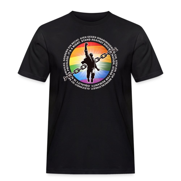 breaking-chains-for-equality-maenner-workwear-t-shirt-schwarz