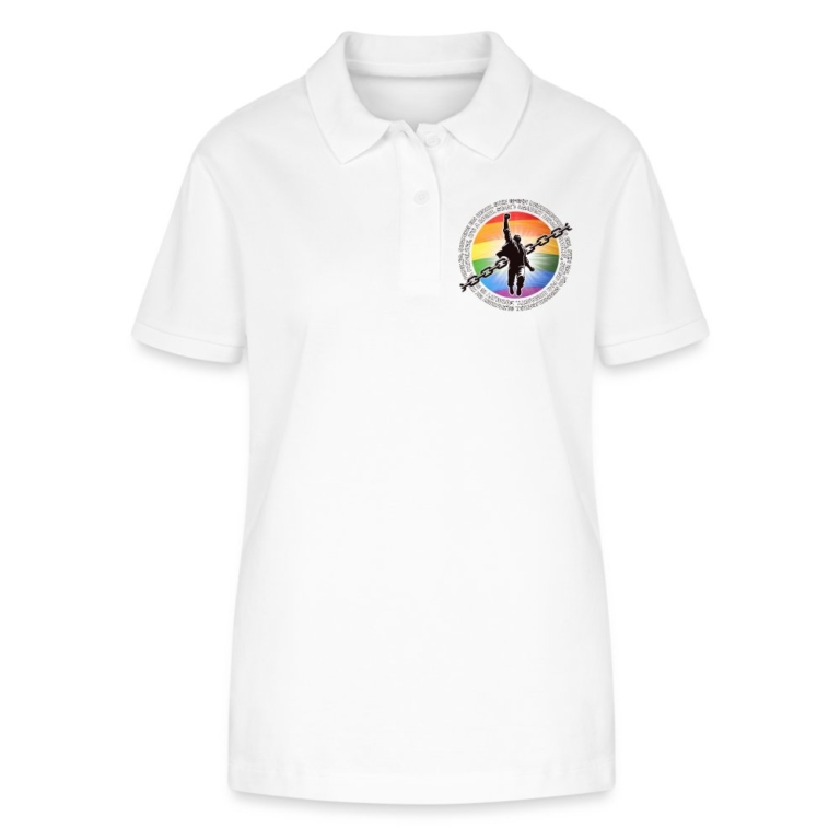 breaking-chains-for-equality-stanleystella-frauen-bio-poloshirt-elliser-weiss