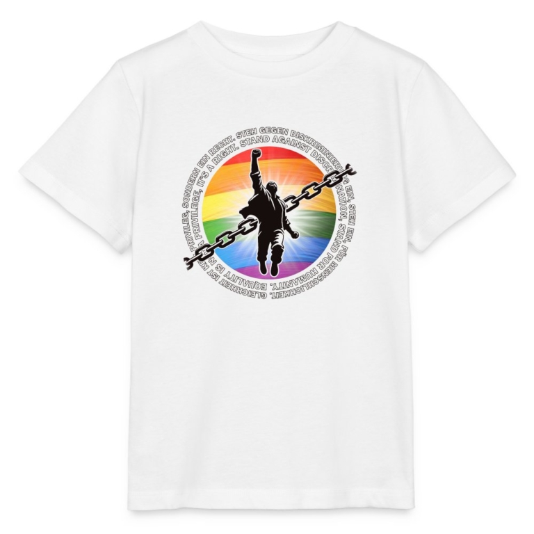 breaking-chains-for-equality-stanleystella-kinder-t-shirt-mini-creator-weiss