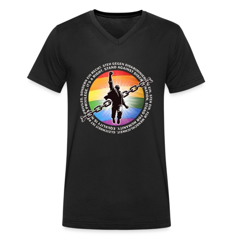breaking-chains-for-equality-stanleystella-maenner-bio-t-shirt-mit-v-ausschnitt-schwarz