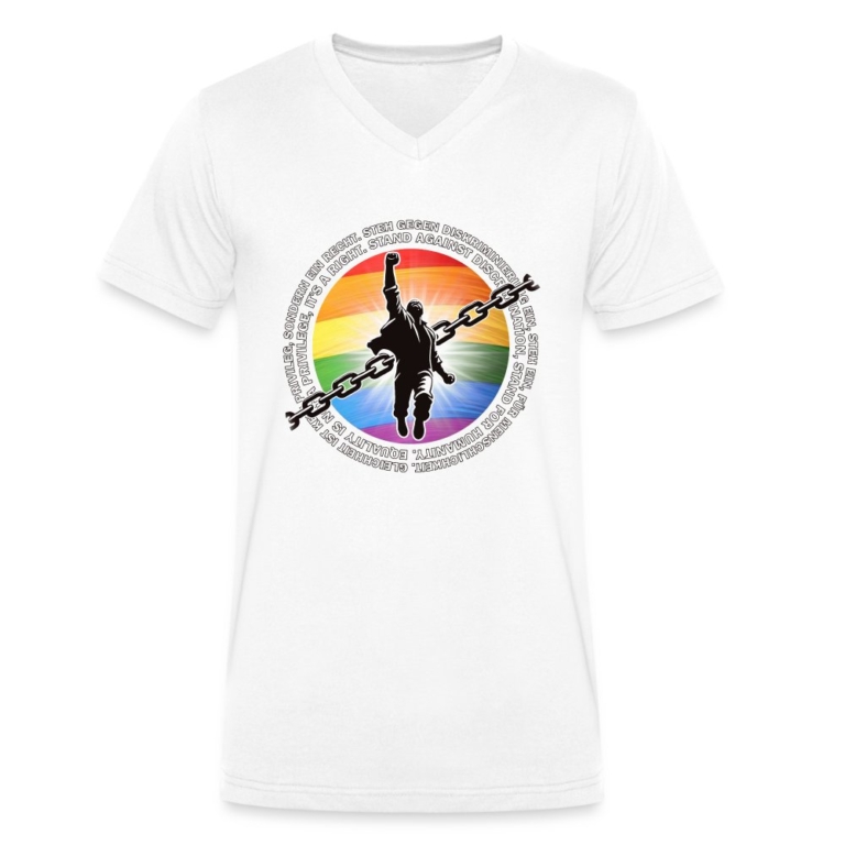 breaking-chains-for-equality-stanleystella-maenner-bio-t-shirt-mit-v-ausschnitt-weiss