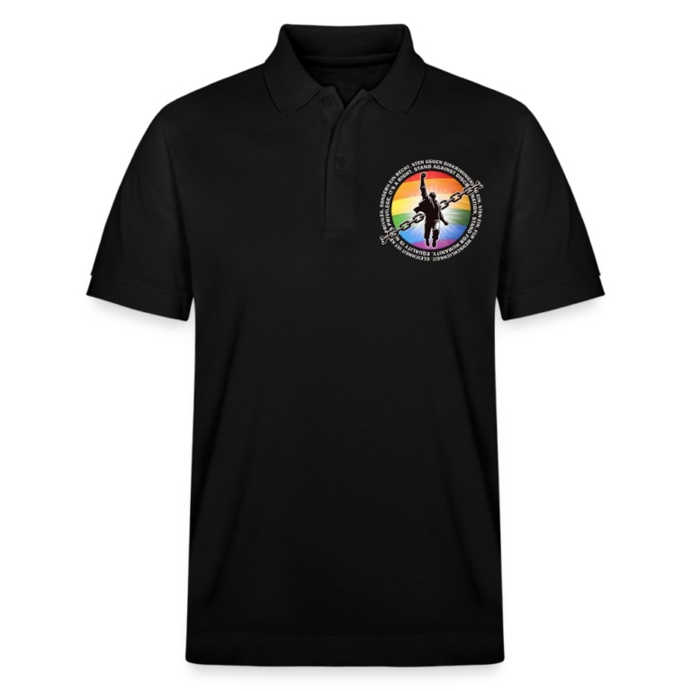 breaking-chains-for-equality-stanleystella-unisex-bio-poloshirt-prepster-schwarz