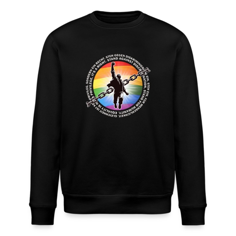 breaking-chains-for-equality-stanleystella-unisex-bio-sweatshirt-roller-schwarz