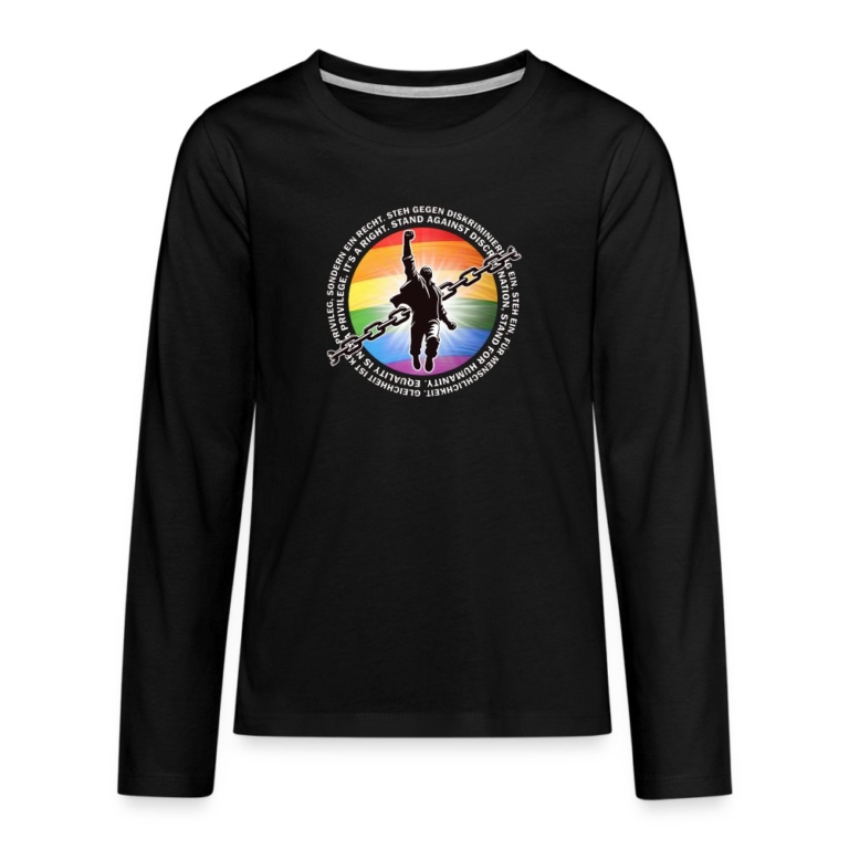 breaking-chains-for-equality-teenager-premium-langarmshirt-schwarz