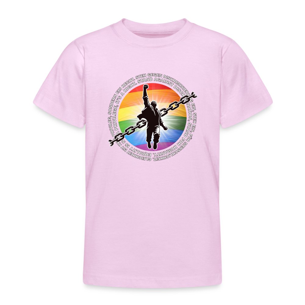 Breaking Chains for Equality - Teenager T-Shirt Hellrosa