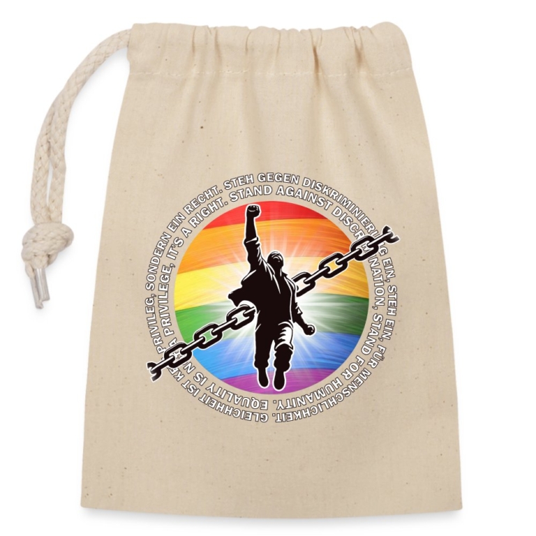 breaking-chains-for-equality-verschliessbarer-geschenkbeutel-aus-baumwolle-14x20cm-natur