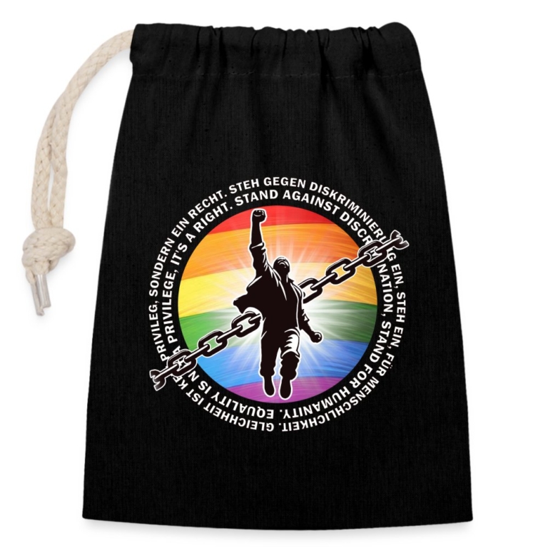 breaking-chains-for-equality-verschliessbarer-geschenkbeutel-aus-baumwolle-14x20cm-schwarz
