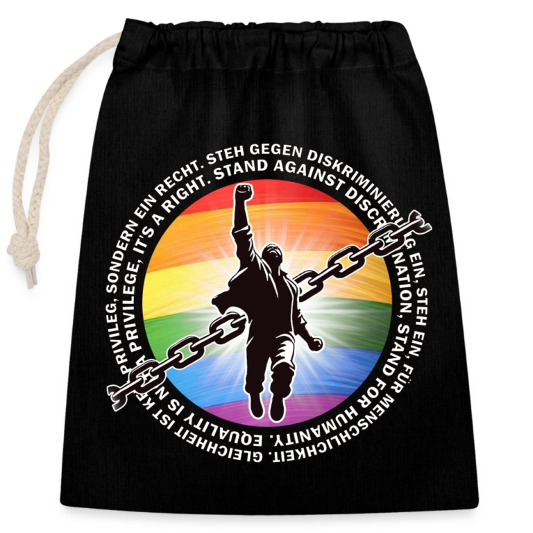 breaking-chains-for-equality-verschliessbarer-geschenkbeutel-aus-baumwolle-25x30cm-schwarz