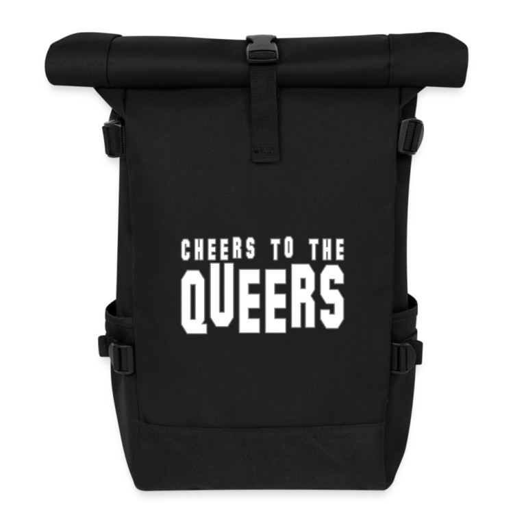 cheers-to-the-queers-rolltop-rucksack-schwarz