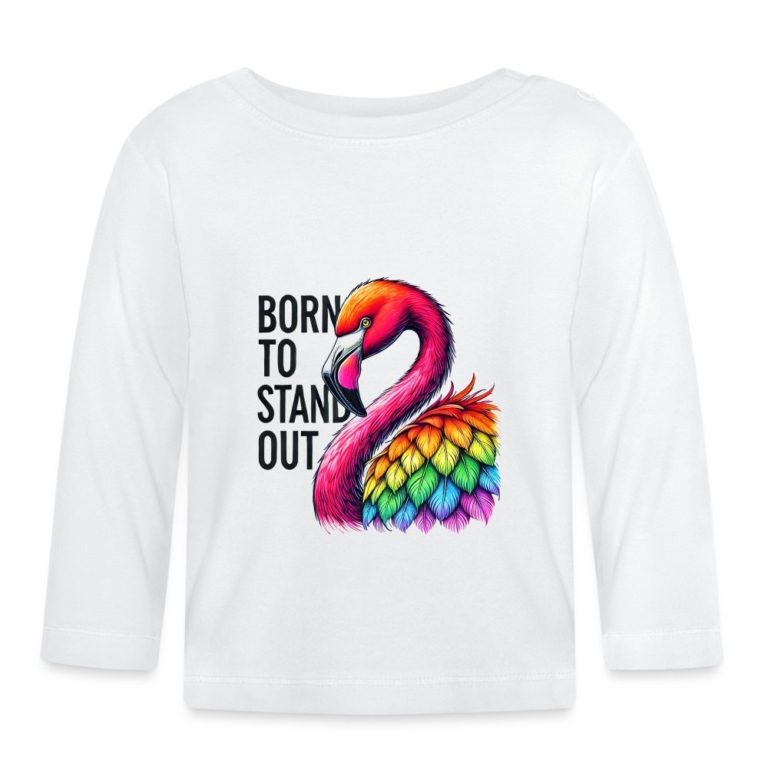 flamingo-in-pride-farben-baby-bio-langarmshirt-weiss
