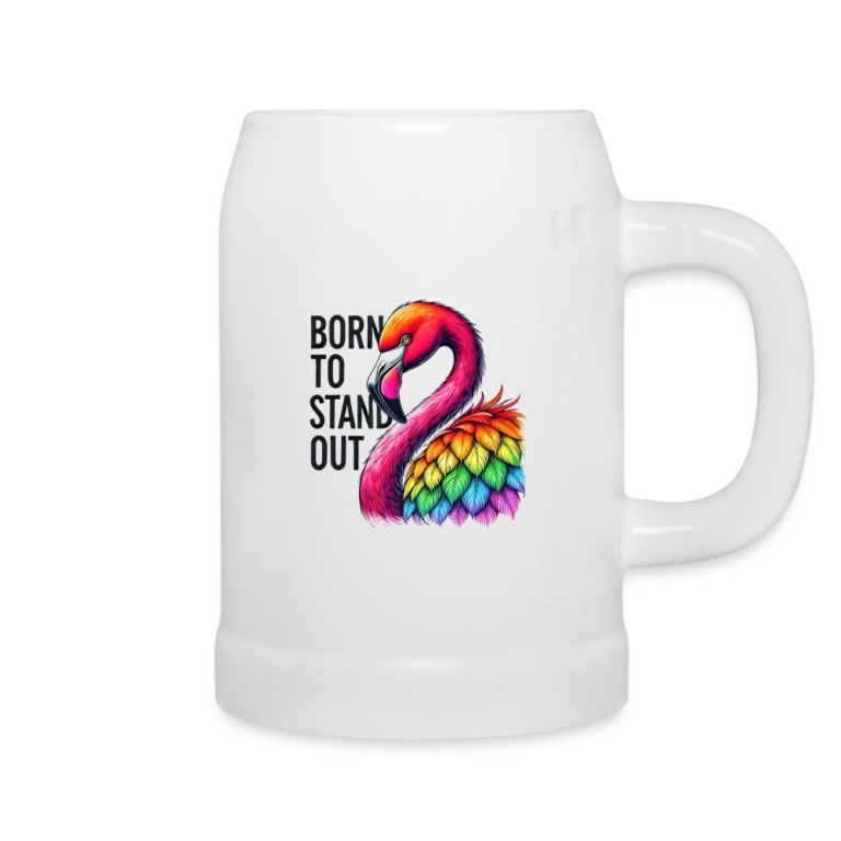 flamingo-in-pride-farben-bierkrug-weiss
