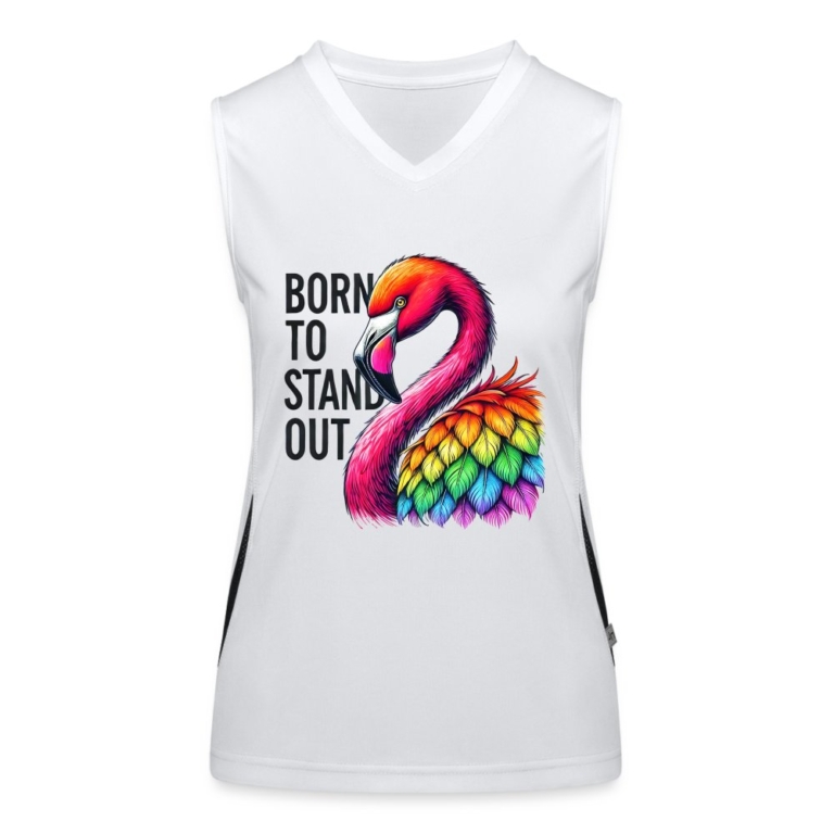flamingo-in-pride-farben-funktionelles-kontrast-tank-top-fuer-frauen-weiss-schwarz