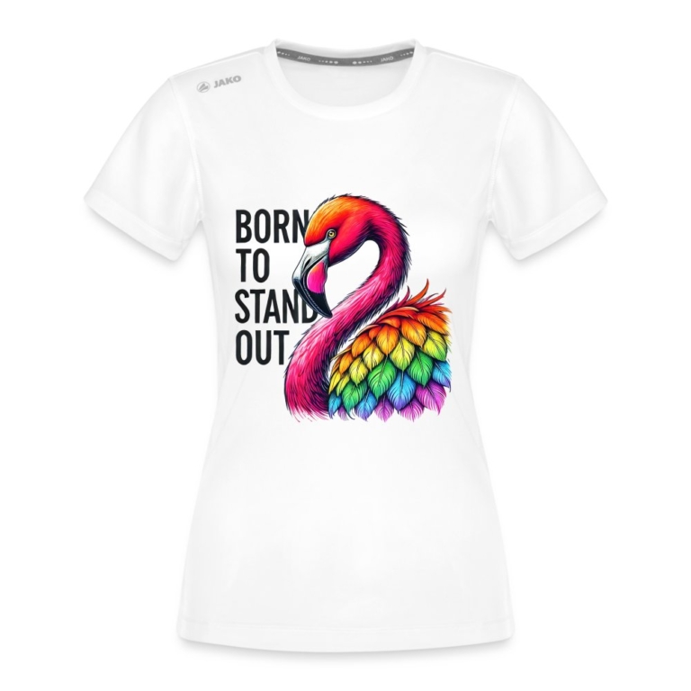 flamingo-in-pride-farben-jako-frauen-t-shirt-run-20-weiss