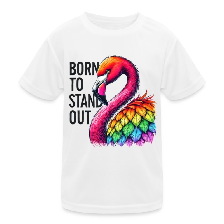 flamingo-in-pride-farben-kinder-funktions-t-shirt-weiss