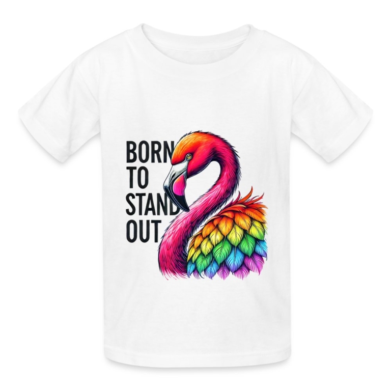 flamingo-in-pride-farben-kinder-t-shirt-von-russell-weiss